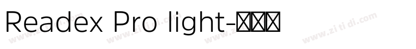 Readex Pro light字体转换